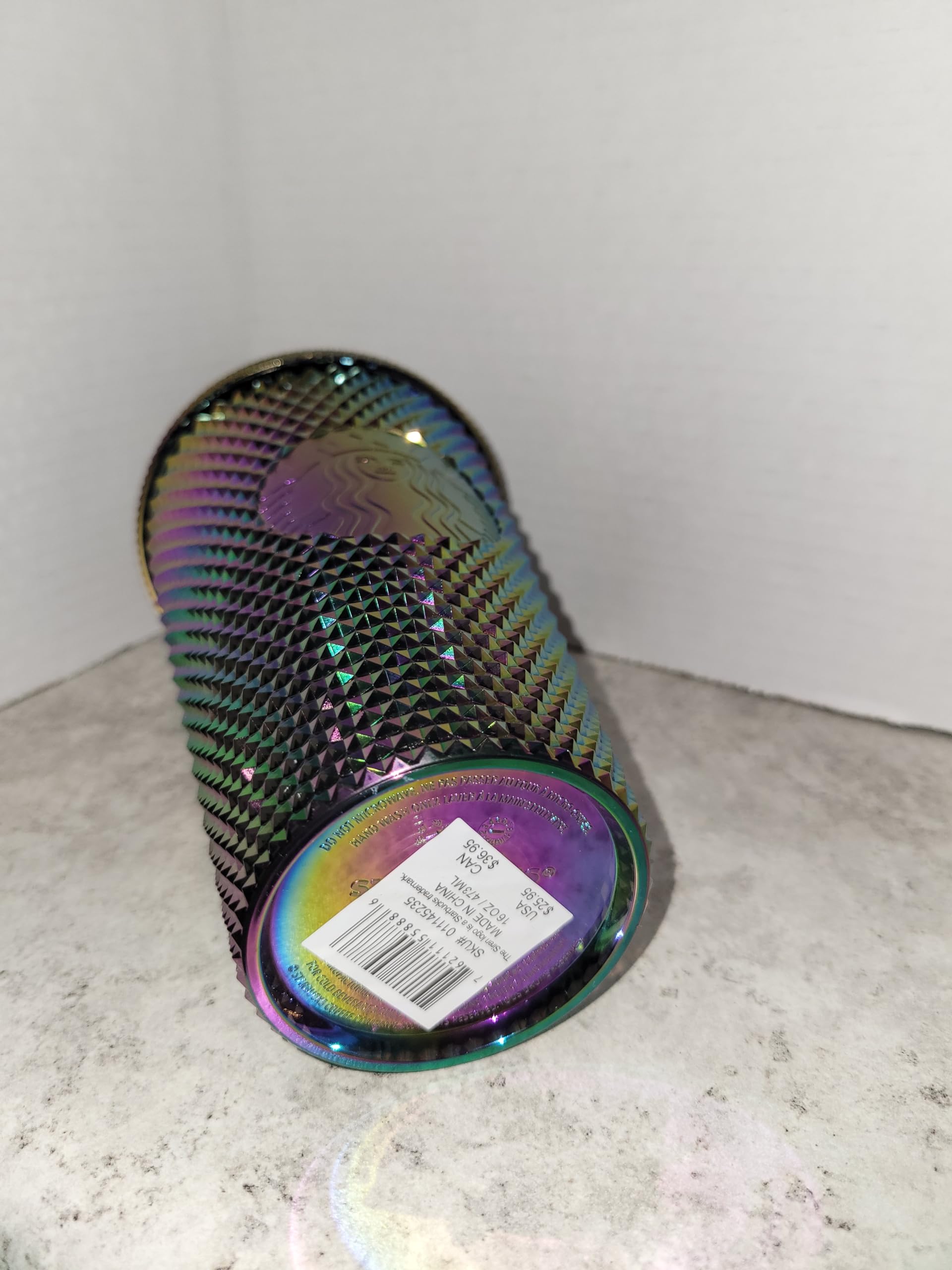 Starbucks Halloween 2023 Oil Slick Rainbow Iridescent Venti Tumbler 16oz