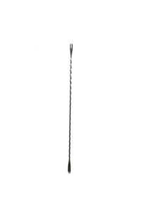 bull in china stirring wand - 12in/30cm - gunmetal black | bar spoon | cocktail mixing spoon