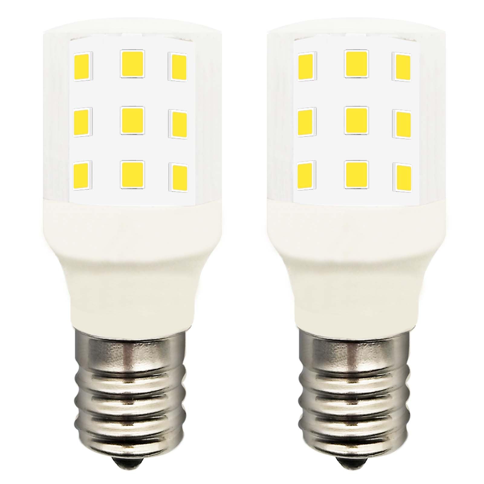 LIENNGKE Led Bulb KEI D28X KEL 2816X 2815 Freezer Light Refrigerator 100-265v E17 3.8w 40w Halogen Equivalent Appliance Daylight White 6000K Pack of 2