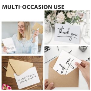 InstaDecor 24 Packs Thank You Cards with Envelopes and Stickers, White Thank You Notes Bulk Set for Small Business, Wedding, Bridal Shower, Christmas and Graduations, 3.5x5 Inch