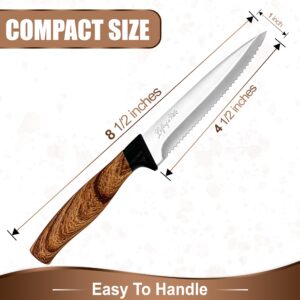 Lefty’s Left Handed Steak Knife - Stainless Steel Durable Blade - Extra Sharp - Great for Cutting, General Purpose, Kitchen items - Gifts for Left-Handed People, Lefty, Adults, Chef, Man and Women