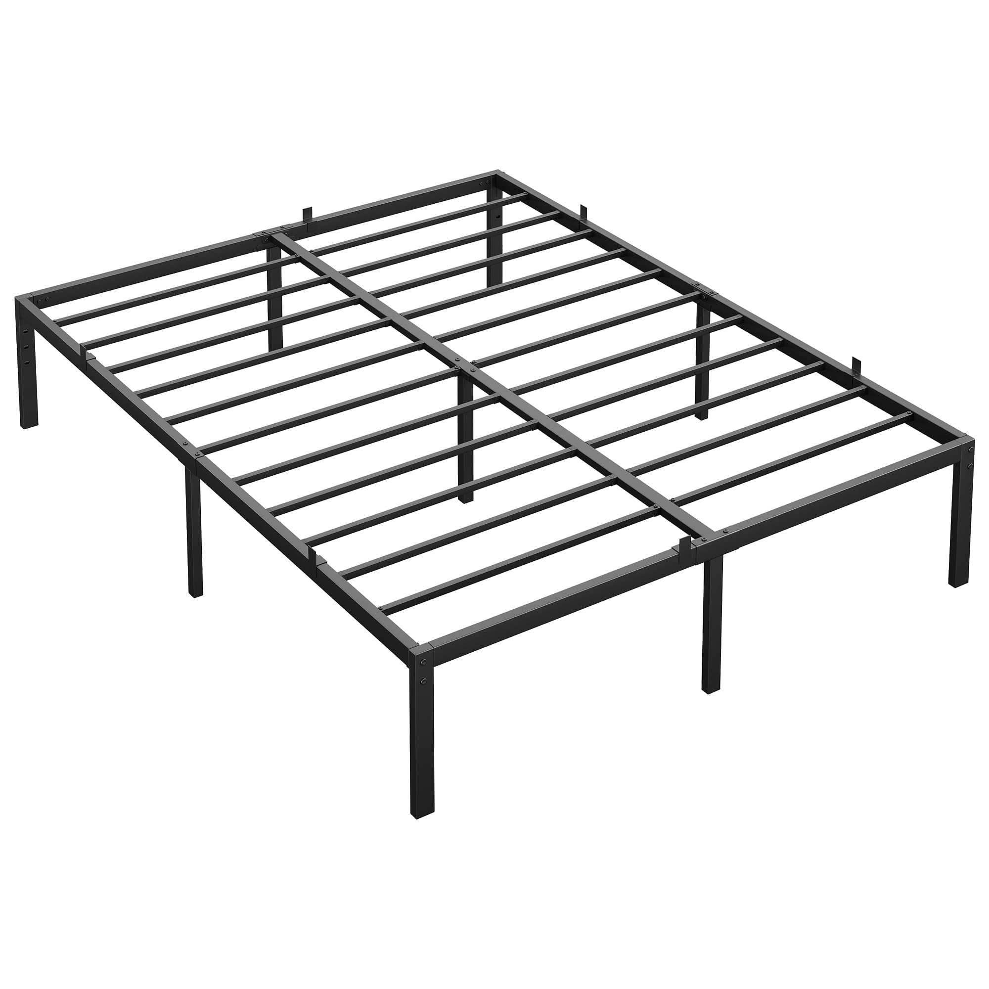 GAOMON 14 Inch Full Bed Frame with Storage,Noise-Free,Metal Platform Full Bed Frame No Box Spring Needed Steel Slat Support Easy Assembly