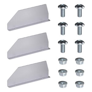 AA Products P-SH-Divider-Top 4.3" Heightened Version Shelf Divider Shelf Accessories Designed for top Boards of 13" Depth Van Shelving Storage, Set of 3 - Grey