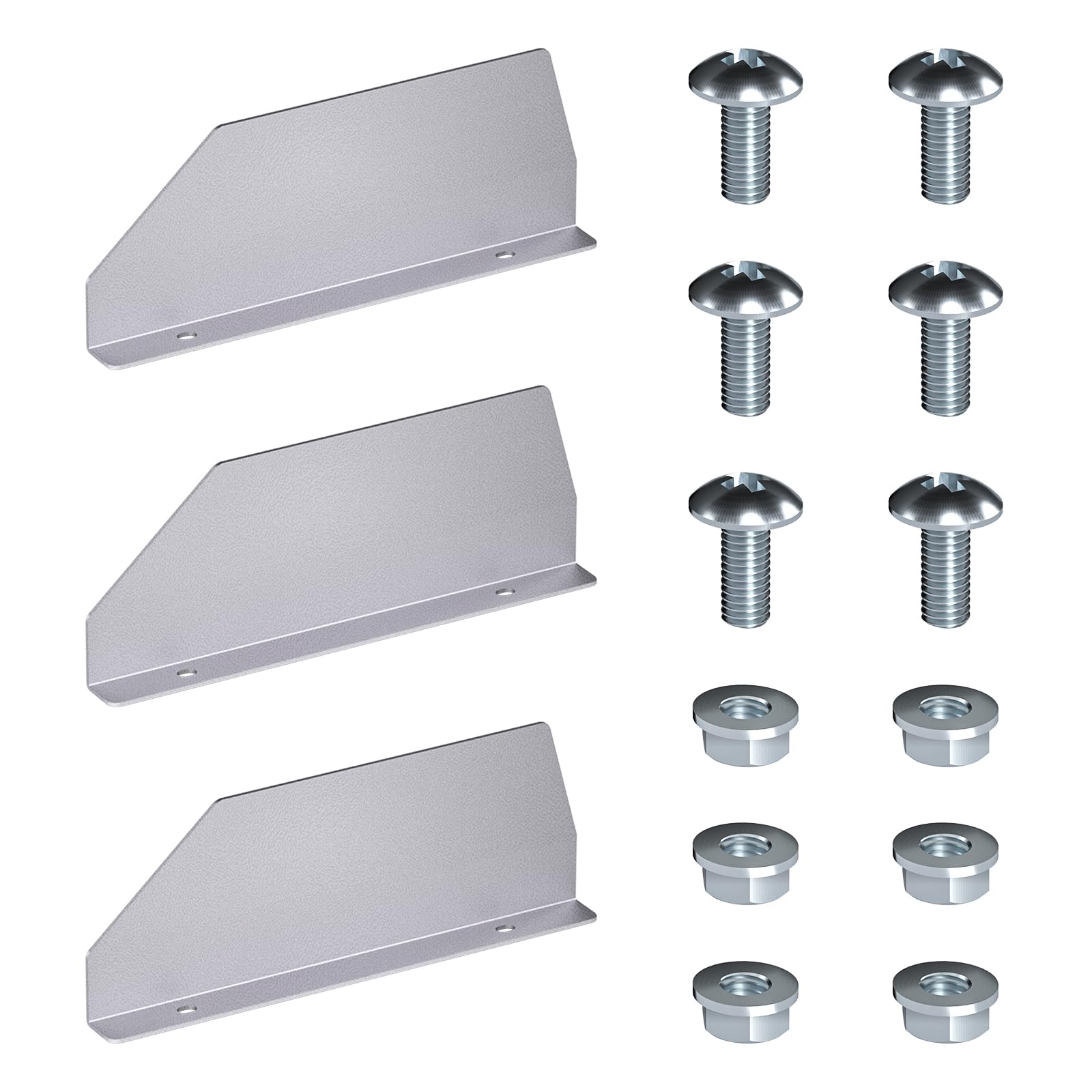 AA Products P-SH-Divider-Top 4.3" Heightened Version Shelf Divider Shelf Accessories Designed for top Boards of 13" Depth Van Shelving Storage, Set of 3 - Grey