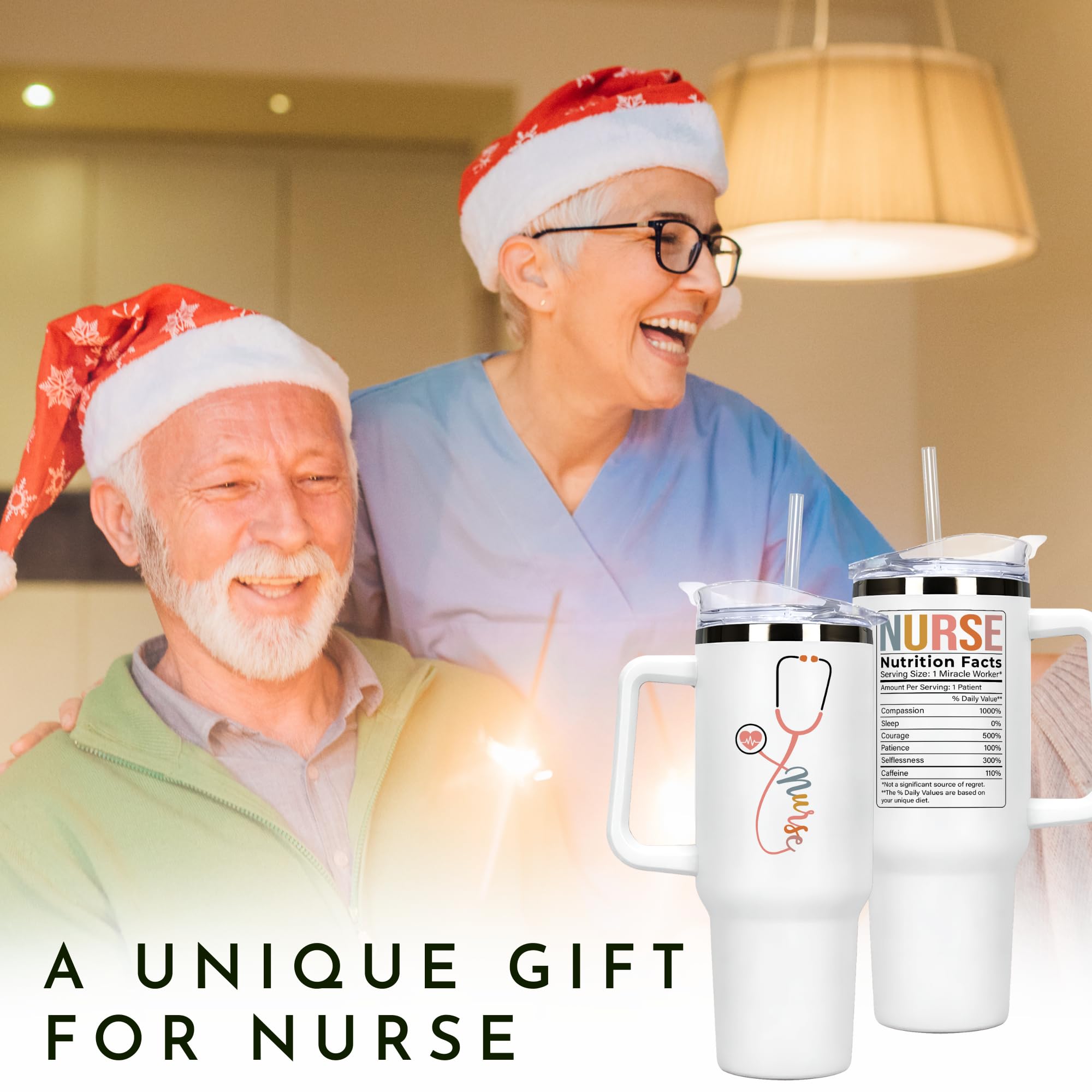 Nurse Gifts - Nurse Gifts for Women - Nurses Week Gifts, Nurse Appreciation Gifts - Gifts for Nurses, Nursing Gifts, Nurses Gifts, New Nurse Gifts - Nurse Practitioner Gifts for Women - 40 Oz Tumbler