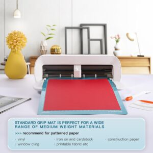 DOOHALO Cutting Mat for Cricut Joy Xtra 3 Pack Replacement Variety Standard Grip Light Grip Strong Grip Adhesive Cut Mats