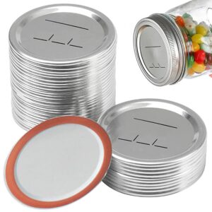 24-pack 70 mm regular mouth canning jar lids - leak proof & airtight seal split-type metal lids, suitable for ball & kerr jars, food grade material