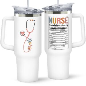 nurse gifts - nurse gifts for women - nurses week gifts, nurse appreciation gifts - gifts for nurses, nursing gifts, nurses gifts, new nurse gifts - nurse practitioner gifts for women - 40 oz tumbler