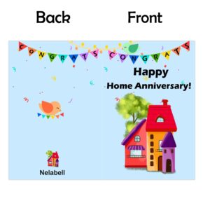 Happy Home Anniversary Realtor Thank You Cards with Envelopes 24 Pcs Blank Greeting House Postcards Real Estate Thank You Notes Housewarming Card For Real Estate Agents Welcome New Home Realtor Gifts