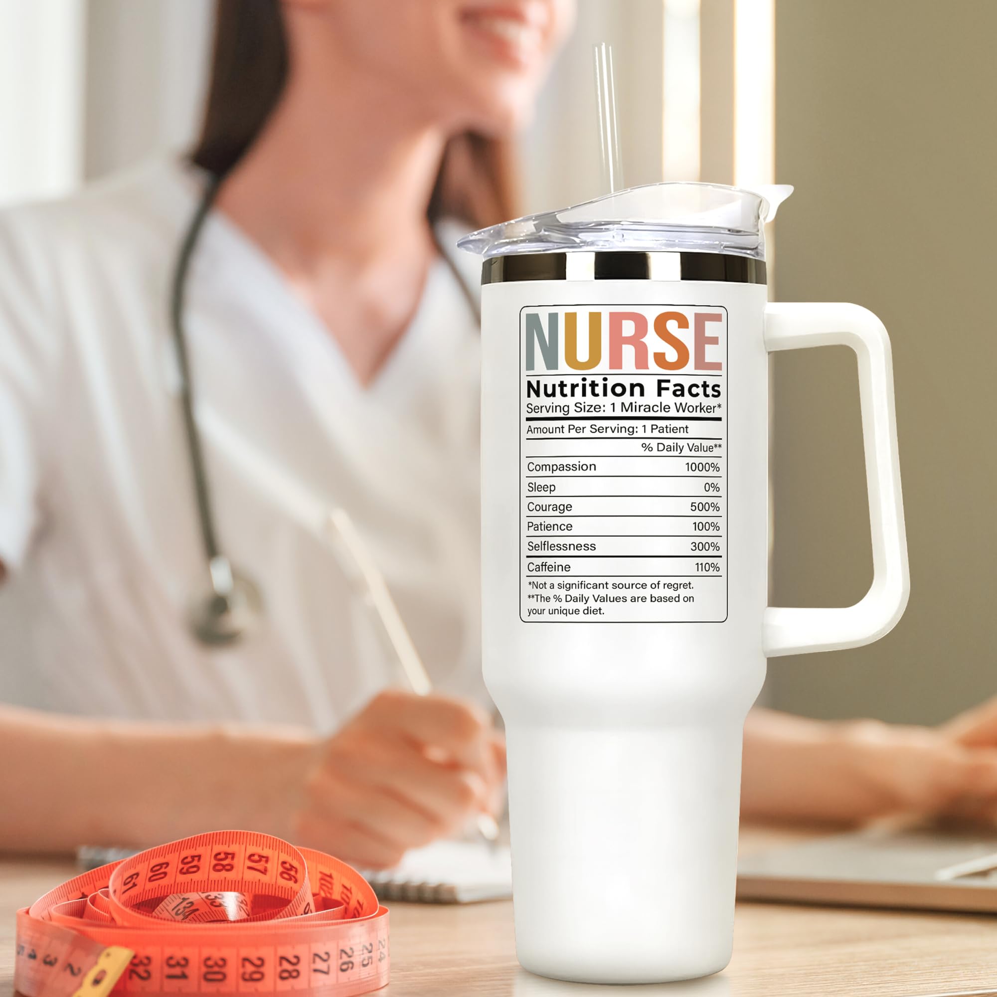 Nurse Gifts - Nurse Gifts for Women - Nurses Week Gifts, Nurse Appreciation Gifts - Gifts for Nurses, Nursing Gifts, Nurses Gifts, New Nurse Gifts - Nurse Practitioner Gifts for Women - 40 Oz Tumbler