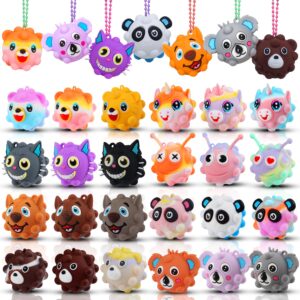 party favors for kids,3d animal pop balls fidget toys,birthday gifts,goodie bag stuffers,pinata stuffers,carnival prizes,treasure box toys,prizes for kids classroom