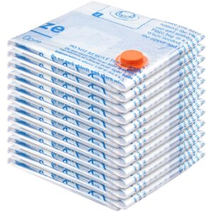 vacuum storage bags 12 jumbo, space saver sealer bags, airtight compression bags for clothes, pillows, comforters, blankets, bedding