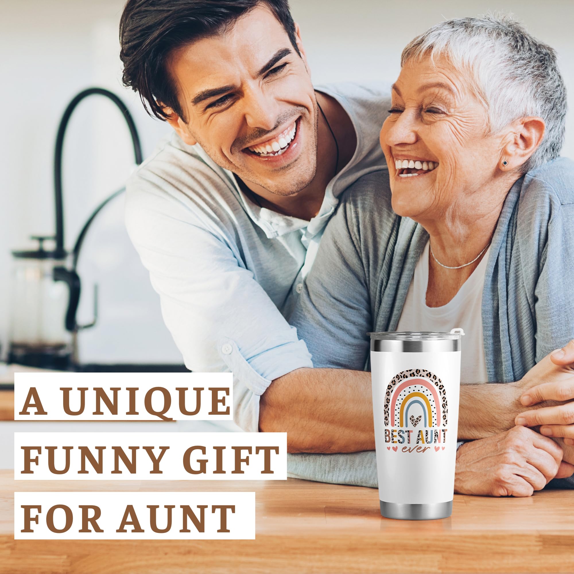 Aunt Gifts - Aunt Gifts from Niece, Nephew - Gifts for Aunt, Auntie Gifts - Aunt Birthday Gift, Mothers Day Gifts for Aunt, Aunt Valentine Gifts - Gifts for New Aunt, To Be Aunt - 20 Oz Tumbler