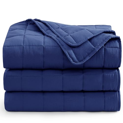 Casa Platino Navy Blue Blanket Twin Size - Pre-Washed Twin Blanket Only - Lightweight Twin Blanket Kids - All Season Twin Blanket - Premium Microfiber Down Alternative Twin Size Bed Blanket