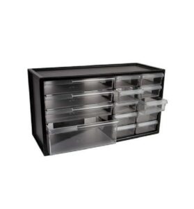 american goods dental cabinet storage bin benchtop cabinets 14 drawer unit bin ideal organizer for dental supply, med cabinets, school, garage & ect. (black)