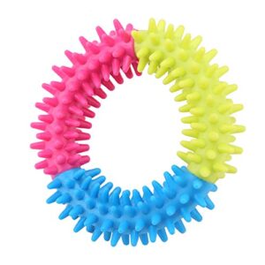 JOROBURO Puppy Teething Chew Toys, Cute Ring Shape Teeth Cleaning Toys, Outdoor Interactive Durable Small Pet Dog Toys Set for Aggressive Chewers Dental Teething Cleaning