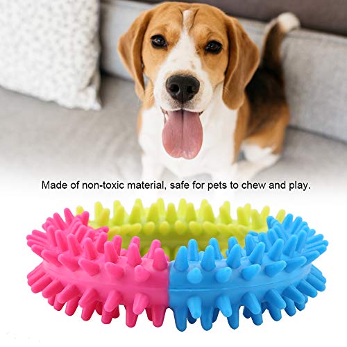 JOROBURO Puppy Teething Chew Toys, Cute Ring Shape Teeth Cleaning Toys, Outdoor Interactive Durable Small Pet Dog Toys Set for Aggressive Chewers Dental Teething Cleaning