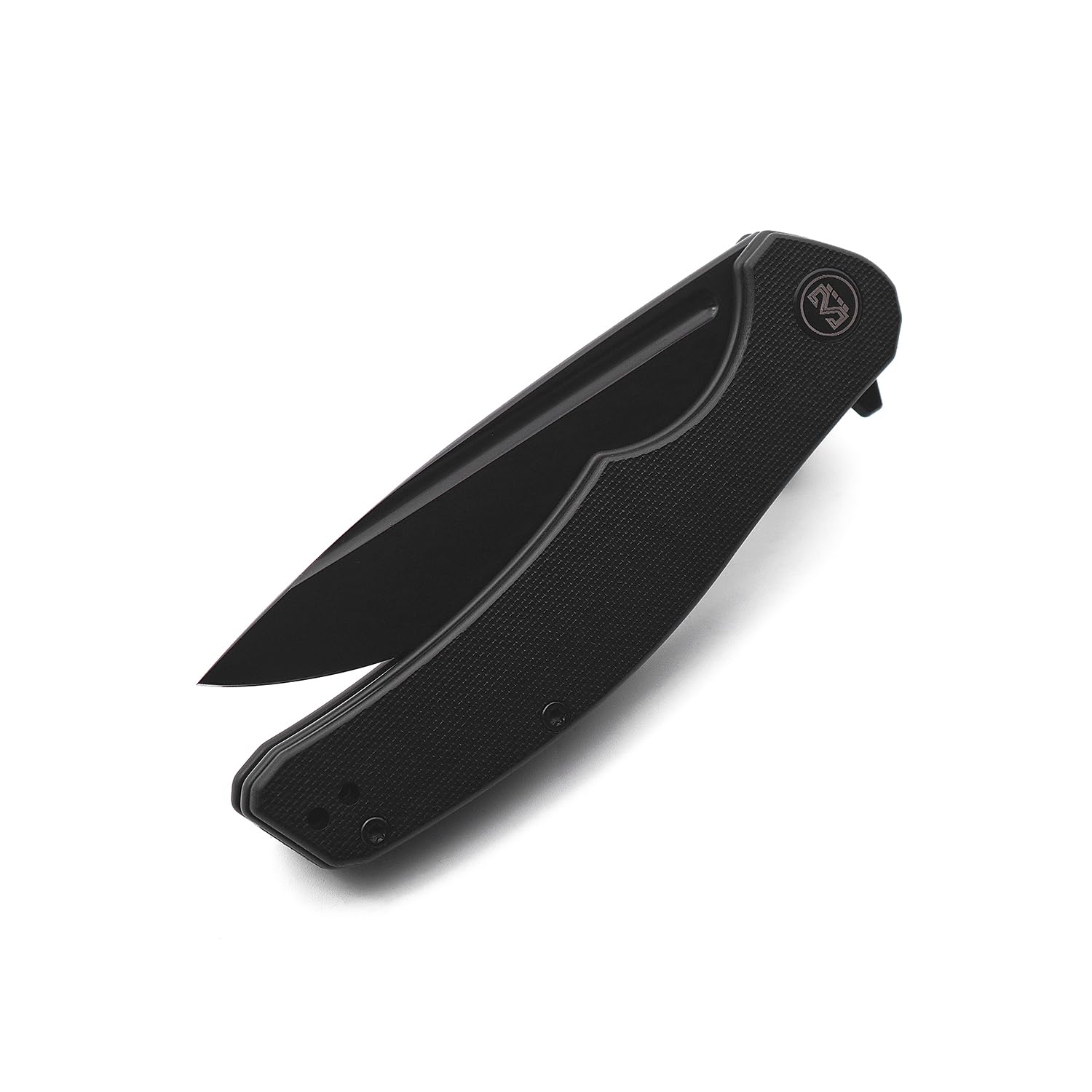 Miguron Knives M Velona Flipper Folding Knife 3.5" Small Version 14C28N Black PVD Blade Black G10 Handle Pocket Knife MGR-8003BKS