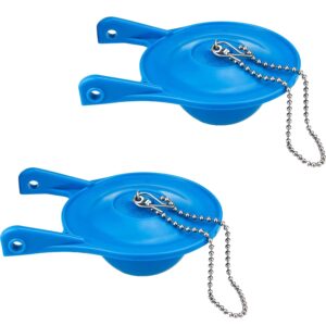 gerber toilet flapper, upgraded 3 inch flapper replacement for gerber 99-788 with stainless chain & long lasting rubber water saving, 2-pack