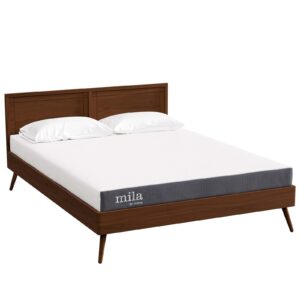 modway mod-7101-whi mila 5" queen mattress, white