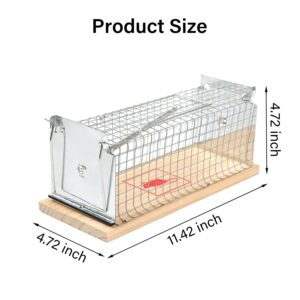 SJKHYTY Rat cage, Chipmunk, Rat, Mouse Rodent Trap, Suitable for Indoor and Outdoor Vole Hamsters, Live Traps and Ready Release