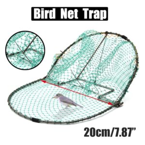 WBTY Catching Bird Net Bird Pigeon Humane Live Trap Mesh for Sparrows Pigeons Quail and Small Birds (20cm)