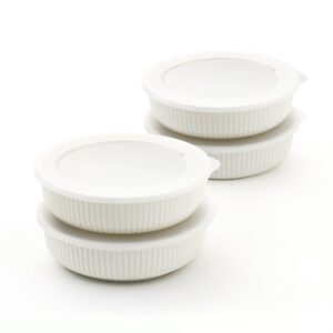 zen porcelain serve and store airtight container 9oz freeze bowls set of 4