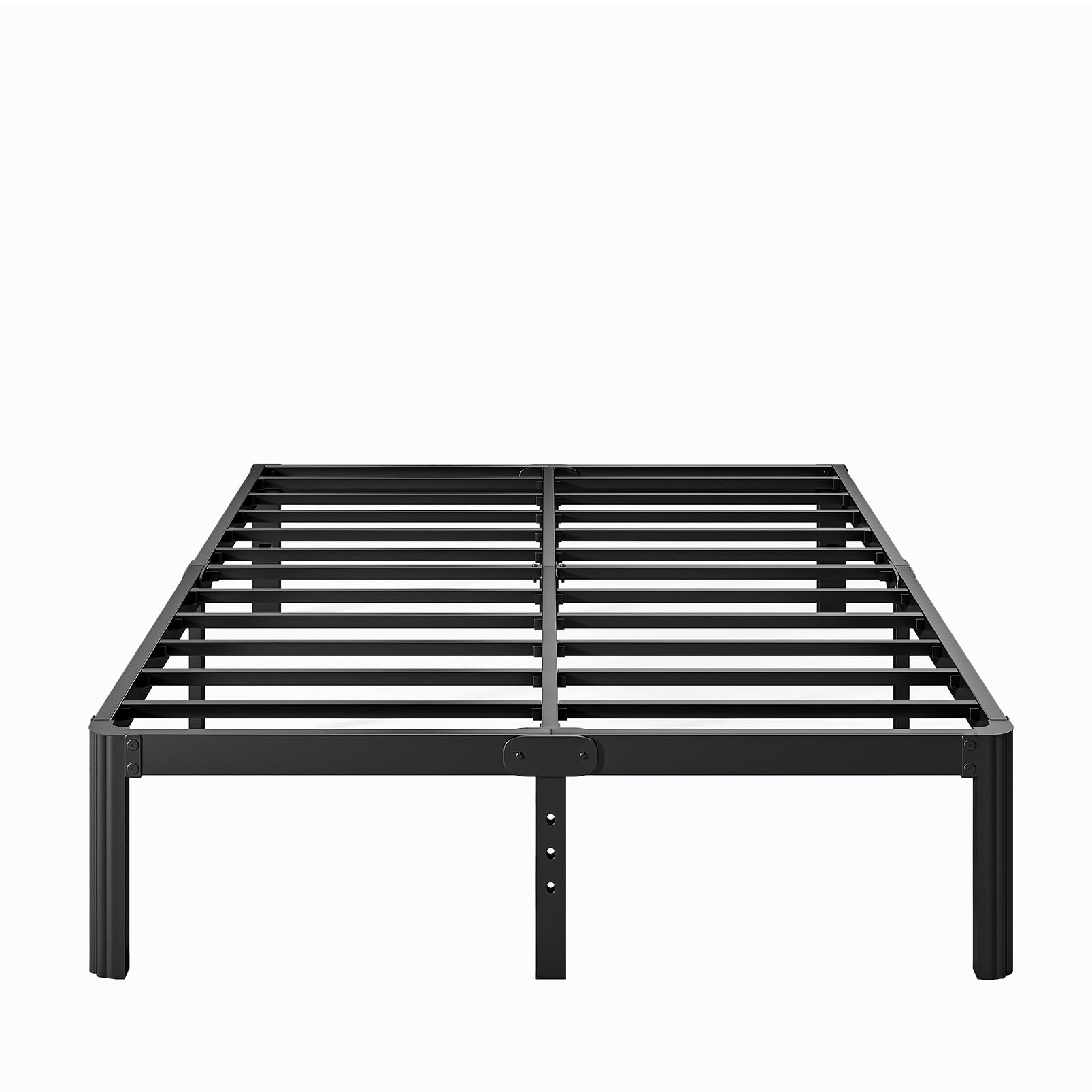 LAKKURI 12 Inch High Full Size Bed Frame No Box Spring Needed, Platform Metal Bed Frame Full Size, Noise Free, Easy Assembly, Heavy Duty, Black