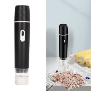 Electric Air Pump Portable Handheld Rechargeable Vacuum Sealer Machine Vacuum Air Pump (Black)