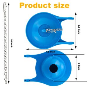 Gerber Toilet Flapper Replacement, 2 Pack 3 inch for Gerber 99-788 with 2 Toilet Handle Chains Lecyco Rubber Water Saving, Easy to Install