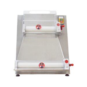 eqcotwea electric pizza dough roller sheeter machine 16in pizza dough ball press machine automatic pizza dough rolling press machine 370w stainless steel pasta bread maker for commercial and home 110v