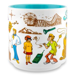 Silver Buffalo Scooby-Doo and the Gang Crystal Cove Ceramic Mug | Coffee Cup For Tea, Espresso, Cocoa | Holds 13 Ounces