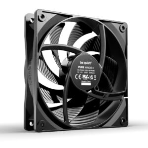 be quiet! Pure Wings 3 120mm PWM High-Speed Case Fan | Speed-regulating Closed Loop Motor| Extraordinary Air Pressure | Very Quiet Operation | BL106