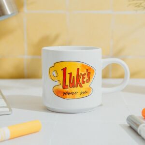 Gilmore Girls Luke's Diner Single Stackable Ceramic Mug | Coffee Cup For Espresso, Tea, Cocoa | Holds 13 Ounces