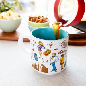 Silver Buffalo Scooby-Doo and the Gang Crystal Cove Ceramic Mug | Coffee Cup For Tea, Espresso, Cocoa | Holds 13 Ounces