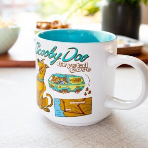 Silver Buffalo Scooby-Doo and the Gang Crystal Cove Ceramic Mug | Coffee Cup For Tea, Espresso, Cocoa | Holds 13 Ounces