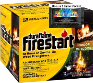 magical flame starters | quick start firestart and cubes (12 firelighters)