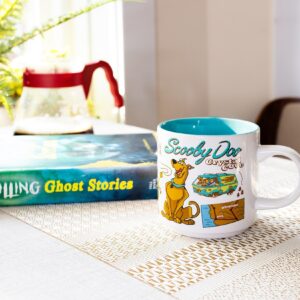 Silver Buffalo Scooby-Doo and the Gang Crystal Cove Ceramic Mug | Coffee Cup For Tea, Espresso, Cocoa | Holds 13 Ounces