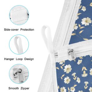 Mesh Laundry Bags with Hanging Loop Mesh Wash Bags for Delicates Washing Machine Lingerie Bras Socks Clothes 2Pcs Vintage Floral