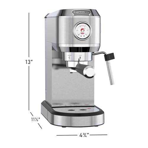 Espressione Flex 3-in-1 Espresso Maker, compatible with E.S.E. espresso pods, Nespresso® capsules and ground coffee, 20 Bar Italian Pump, Adjustable Temp Control, Fast Thermoblock Heating