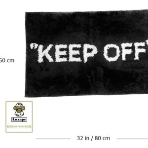 LUXAPE Keep Off Rug - Tufted Hypebeast Rug - Handmade & Premium - 32 * 20in (80 * 50cm) - Hypebeast room decor - Off white rug - Hypebeast Room Decor - Luxape Rug