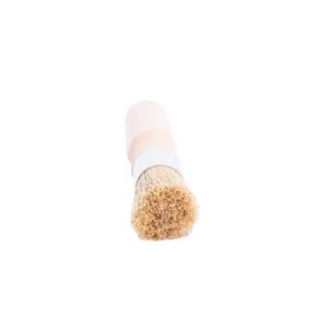 CFS Products Glue Brush for Bookbinding - Natural Bristle with Wood Handle - Round Wax Paint Brush Small Brush for Craft Projects, Painting, Padding Compound and More!