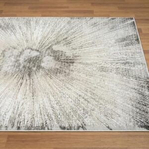 LUXE WEAVERS Abstract Spark Patterned Area Rug for Living Rooms,Gray,8'X10'