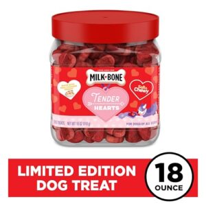 Milk-Bone Limited Edition Valentine's Tender Hearts Soft & Chewy Dog Treats, 18 Ounce