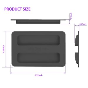 2 Pack Toaster Cover 2 Slice Toaster Cover Silicone Toaster Lid Bread Machine Cover Bread Maker Accessories (Black)