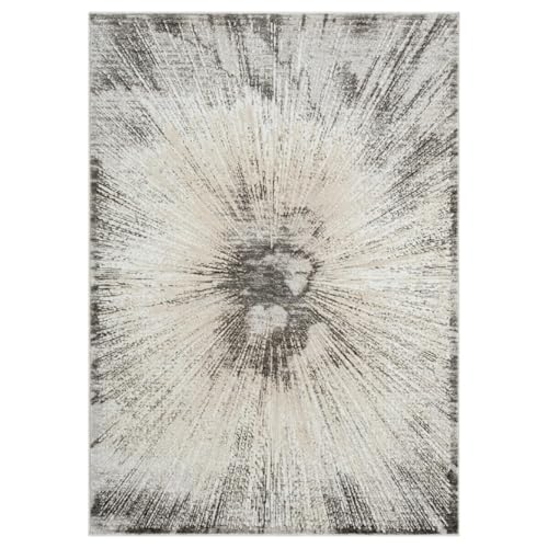 LUXE WEAVERS Abstract Spark Patterned Area Rug for Living Rooms,Gray,8'X10'