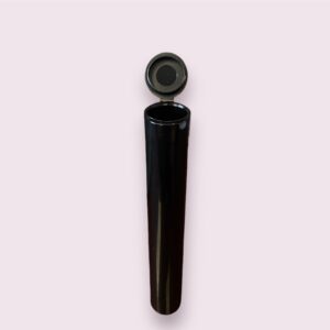 Evo Plastics 116mm Black Tubes- Pop Top Vials - 1000 Count