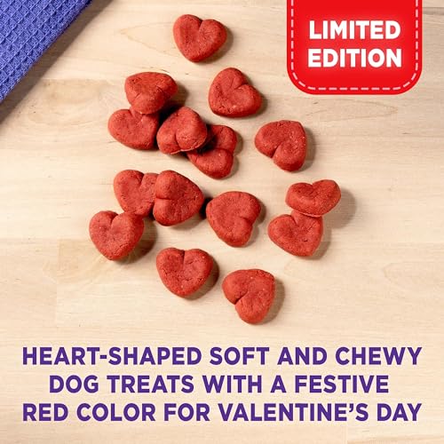 Milk-Bone Limited Edition Valentine's Tender Hearts Soft & Chewy Dog Treats, 18 Ounce