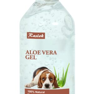 Raslok Aloe Vera Gel for Dog (Canine) 100% Natural, Hydrating Skin & Coat Care – Free from Paraben, Alcohol, Fragrance & Color – 220gm (7.7oz)