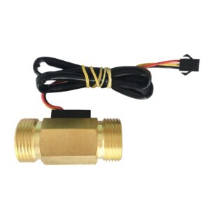 4 Water Flow Sensor Food-Grade Switches Effect Flowmeter Fluid Meter Counter 1-30L/min Water Flow Sensor 3/4 Npt